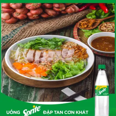 Hình ảnh Combo bún mắm nêm heo quay - 1 chai coca