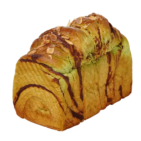 Hình ảnh Trà xanh đậu đỏ toast
