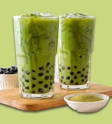 Hình ảnh Trà sữa Thái xanh - size M 500ml