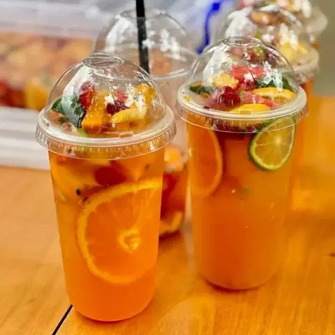 Hình ảnh Trà hoa atiso - hoa quả nhiệt đới