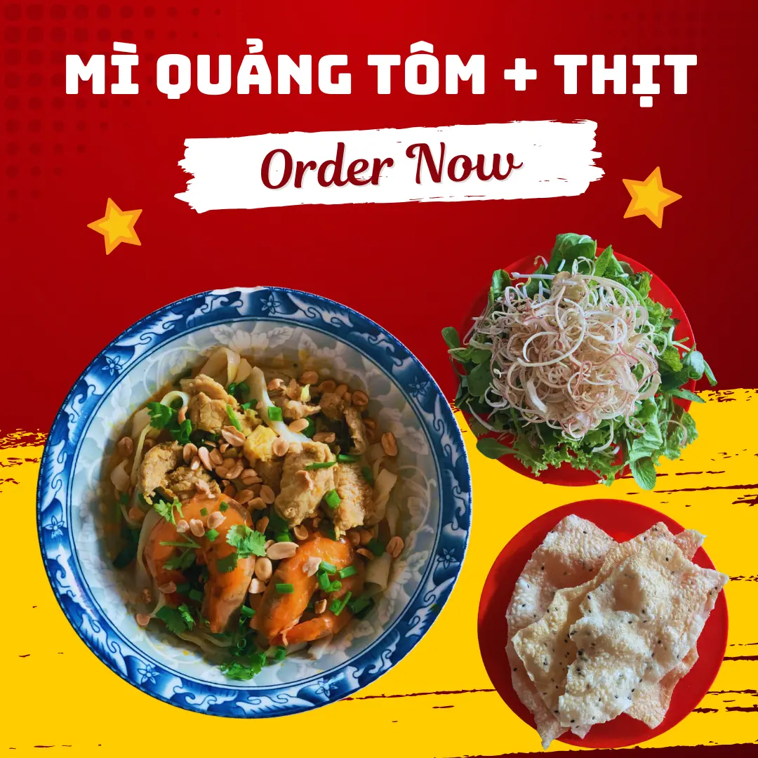Hình ảnh MÌ QUẢNG TÔM + THỊT