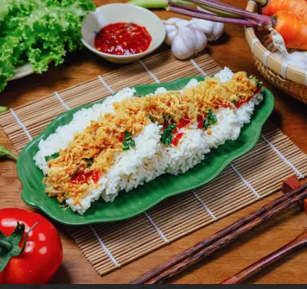 Hình ảnh Cơm cháy mỡ hành