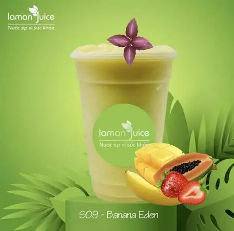Hình ảnh Sinh tố xoài - dâu tây - chuối - đu đủ - Banana eden - S09