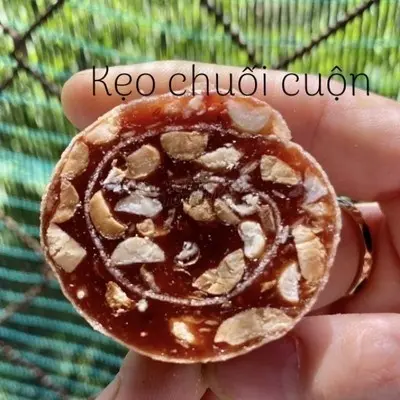 Hình ảnh Kẹo chuối cuộn đậu phộng