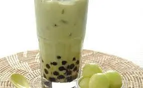 Hình ảnh Trà sữa dưa lưới