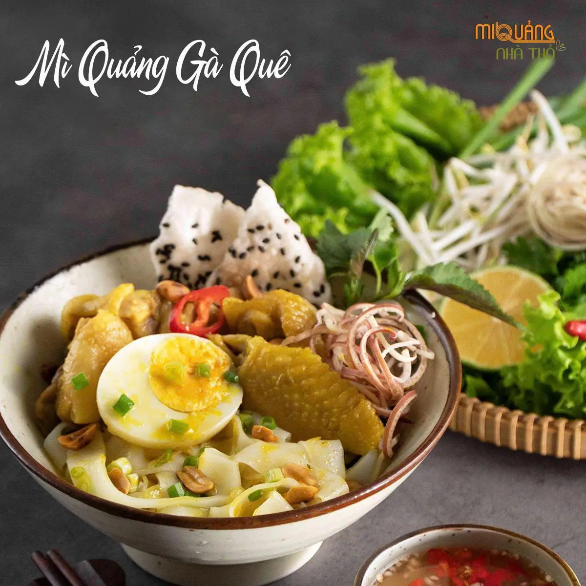 Hình ảnh Mì quảng gà quê