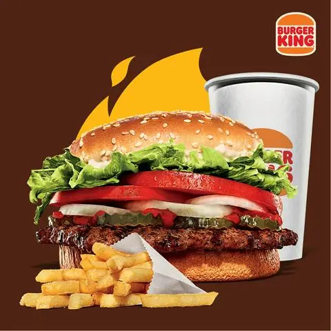 Hình ảnh Combo Burger Whopper Bò Nướng Cỡ Lớn