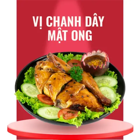 Hình ảnh Gà Nướng Chanh Dây Mật Ong - Nửa con