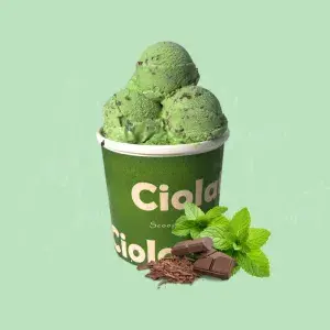 Hình ảnh Kem bạc hà và hạt sô cô la vụn