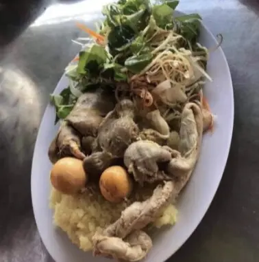 Hình ảnh Cơm lòng gà trứng non