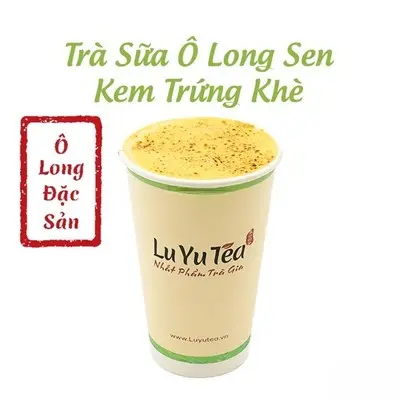 Hình ảnh Trà sữa ô long sen kem trứng khè