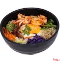 Hình ảnh Cơm trộn bibimbap với mực sốt cay