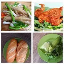 Hình ảnh Combo 1 gà muối ớt - 6 chân gà - 2 bánh mì