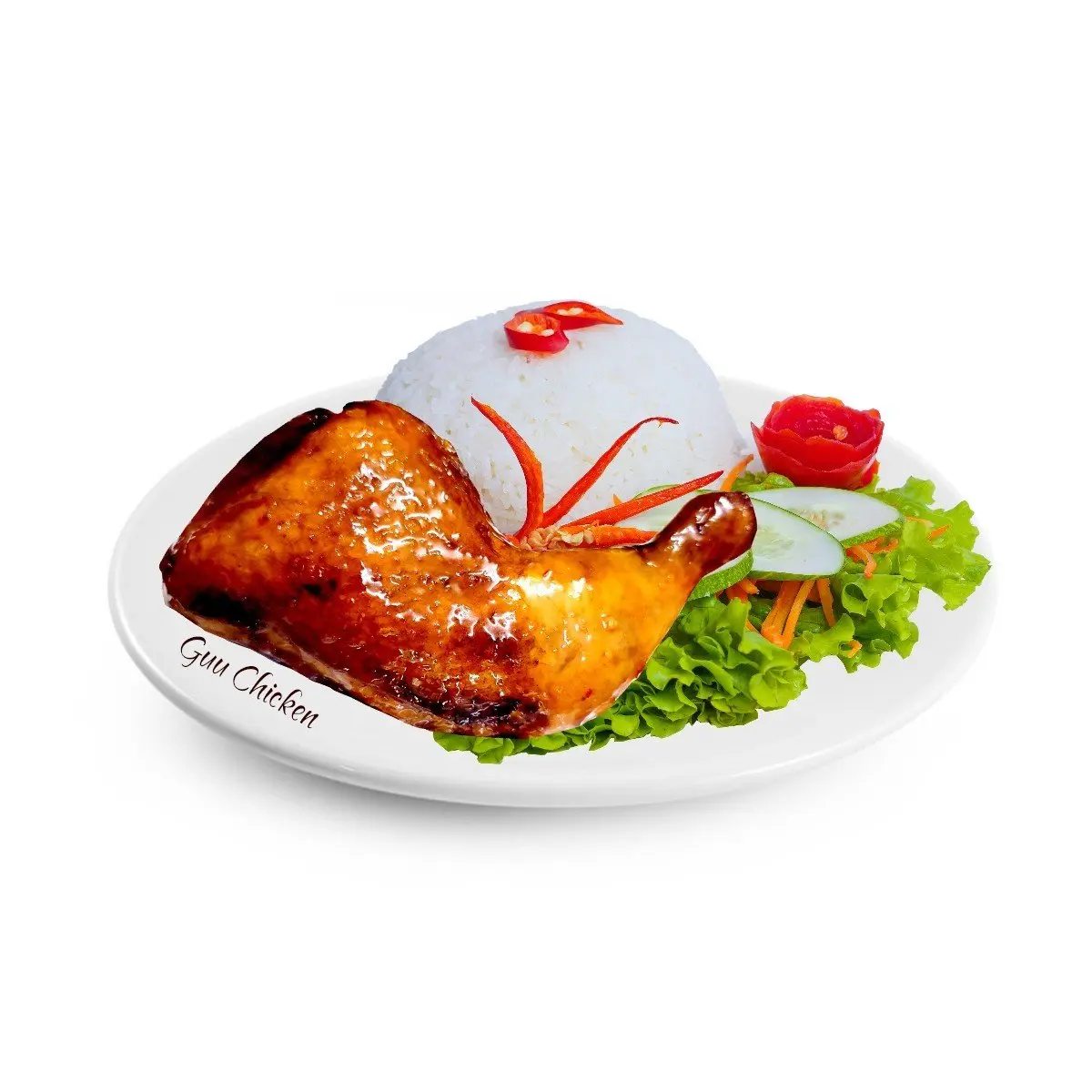 Hình ảnh Cơm đùi góc tư sốt chua ngọt