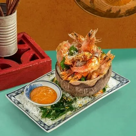 Hình ảnh Tôm rang lá cà ri dừa nạo - PR3
