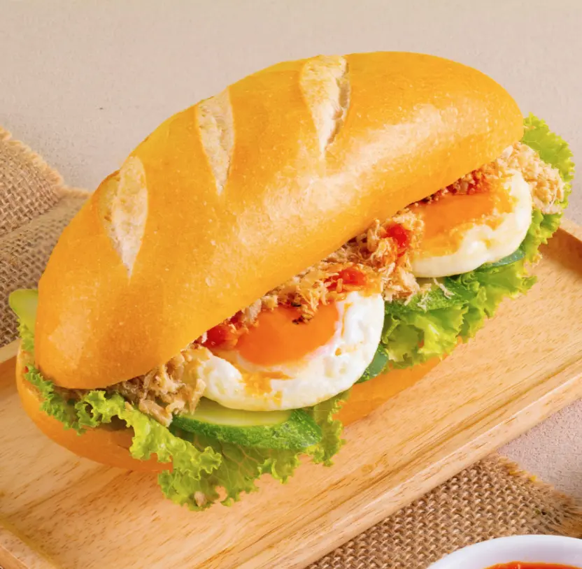 Hình ảnh Bánh mì ốp la giá - 2 trứng