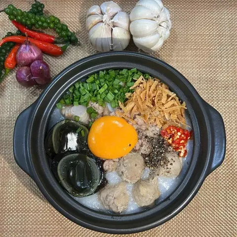 Hình ảnh Cháo bò viên thịt bằm bắc thảo