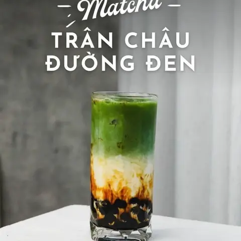 Hình ảnh Sữa tươi matcha đường đen