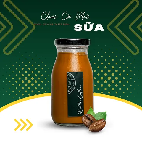 Hình ảnh Chai cà phê sữa
