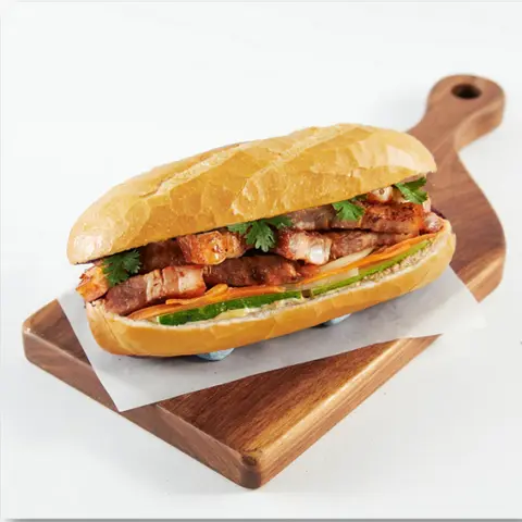 Hình ảnh [DEAL 48K] Combo Bánh Mì Ba Rọi Sốt Thái + Bánh Mì Que Chà Bông Trứng