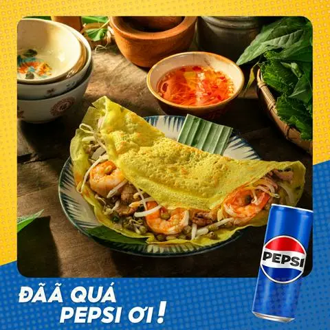 Hình ảnh [Deal Hot] Combo Bánh Xèo (10 cái) + pepsi