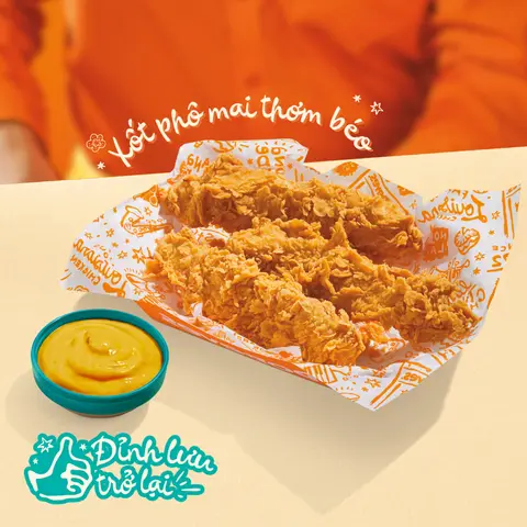 Hình ảnh Gà Không Xương Xốt Cajun Cheese