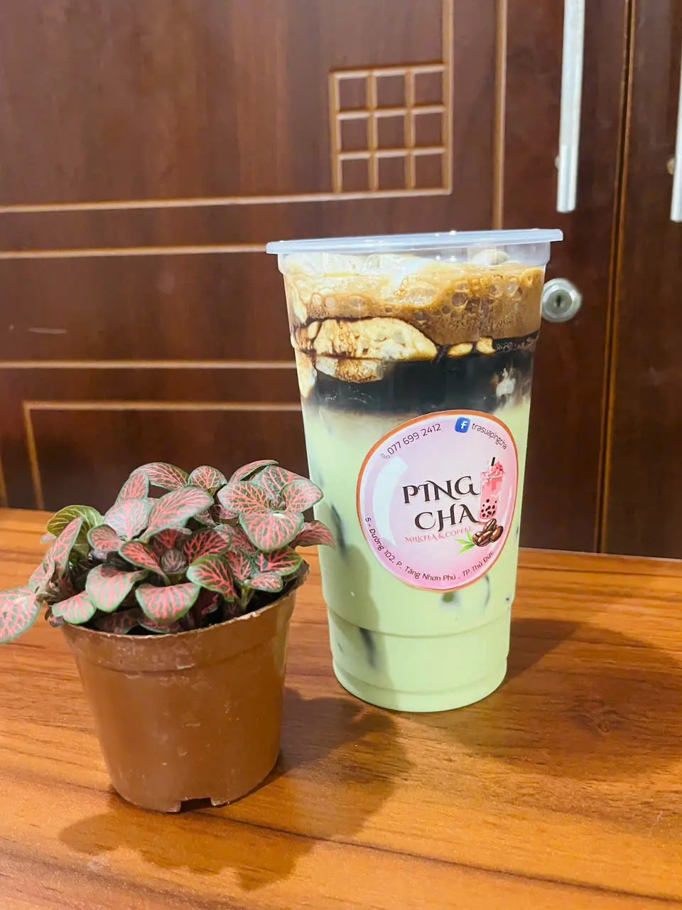 Hình ảnh Matcha latte cafe