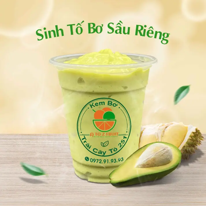 Hình ảnh Sinh Tố Bơ - Sầu Riêng
