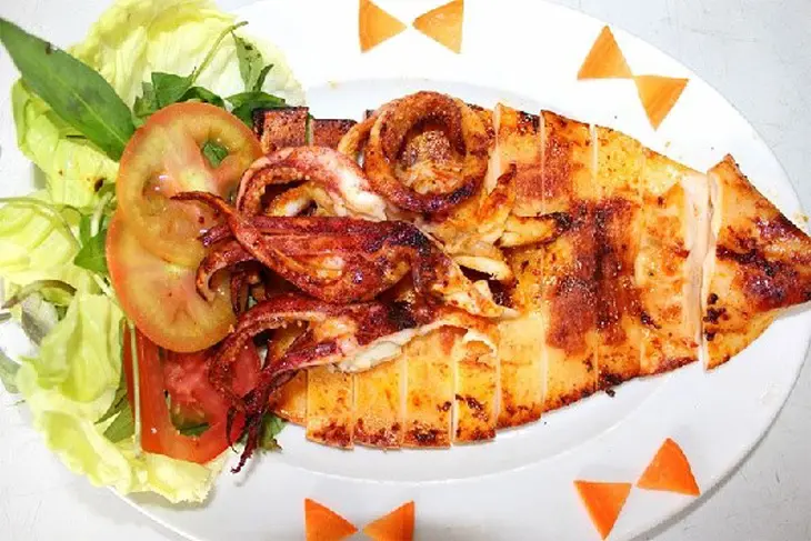 Hình ảnh Mực nướng sa tế