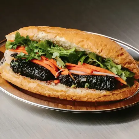 Hình ảnh Bánh mì lá lốt chay
