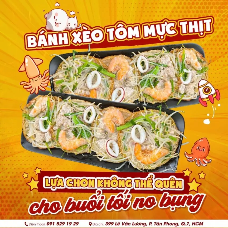 Hình ảnh Bánh xèo tôm mực thịt 