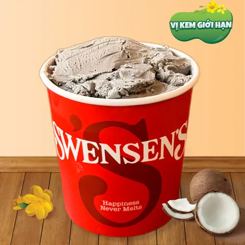 Hình ảnh Kem mè đen hạnh nhân