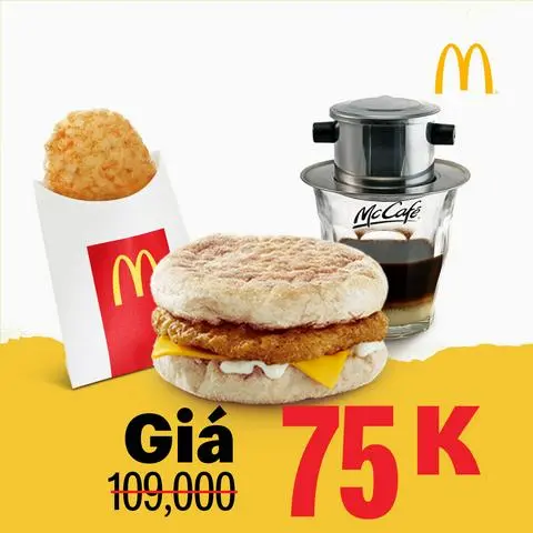 Hình ảnh Phần Ăn Muffin Thịt Gà Phô Mai