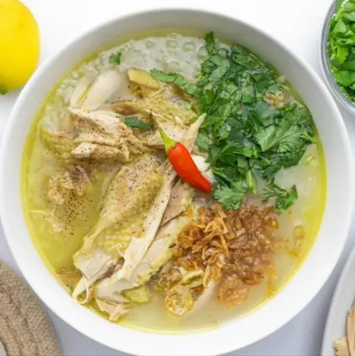Hình ảnh Cháo gà xé - gỏi