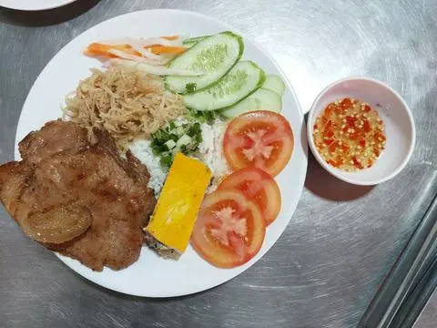 Hình ảnh Sườn cọng bì chả