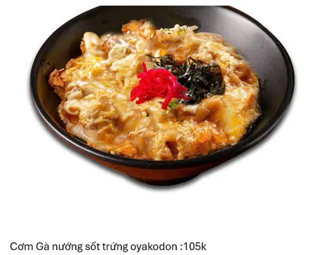 Hình ảnh Cơm gà nướng sốt trứng oyakodon