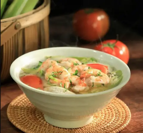 Hình ảnh Canh khổ qua nấu tôm