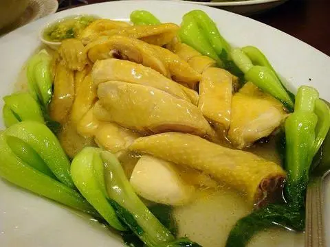 Hình ảnh Gà hấp cải thìa