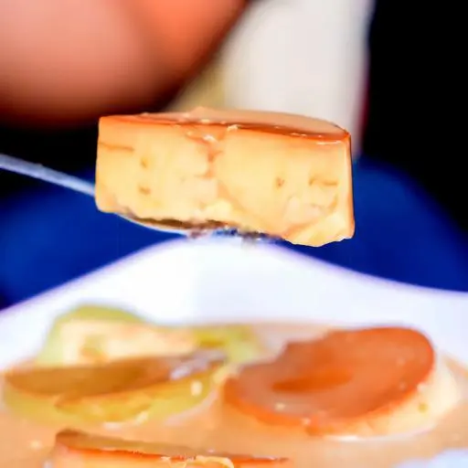 Hình ảnh Flan nhân phô mai tươi truyền thống