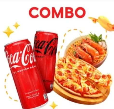 Hình ảnh Combo nui xào bò kèm coca