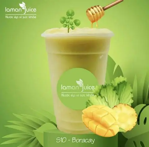 Hình ảnh Sinh tố xoài mix thơm - bó xôi - Boracay - S10