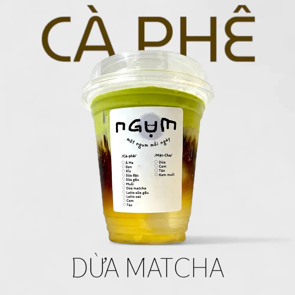 Hình ảnh Cà phê dừa kem matcha