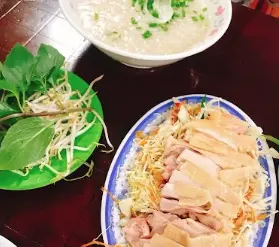 Hình ảnh Combo cháo - gỏi gà 3 người