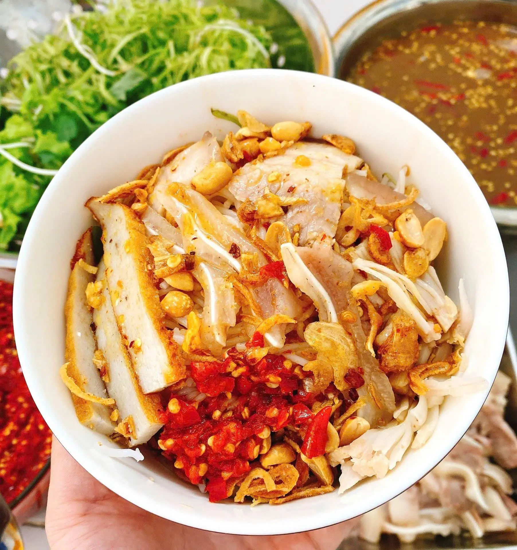 Hình ảnh Bún mắm nêm thập cẩm