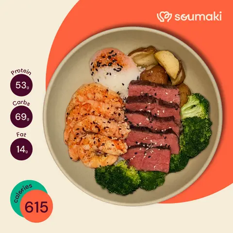 Hình ảnh Beef steak và rau củ - H2