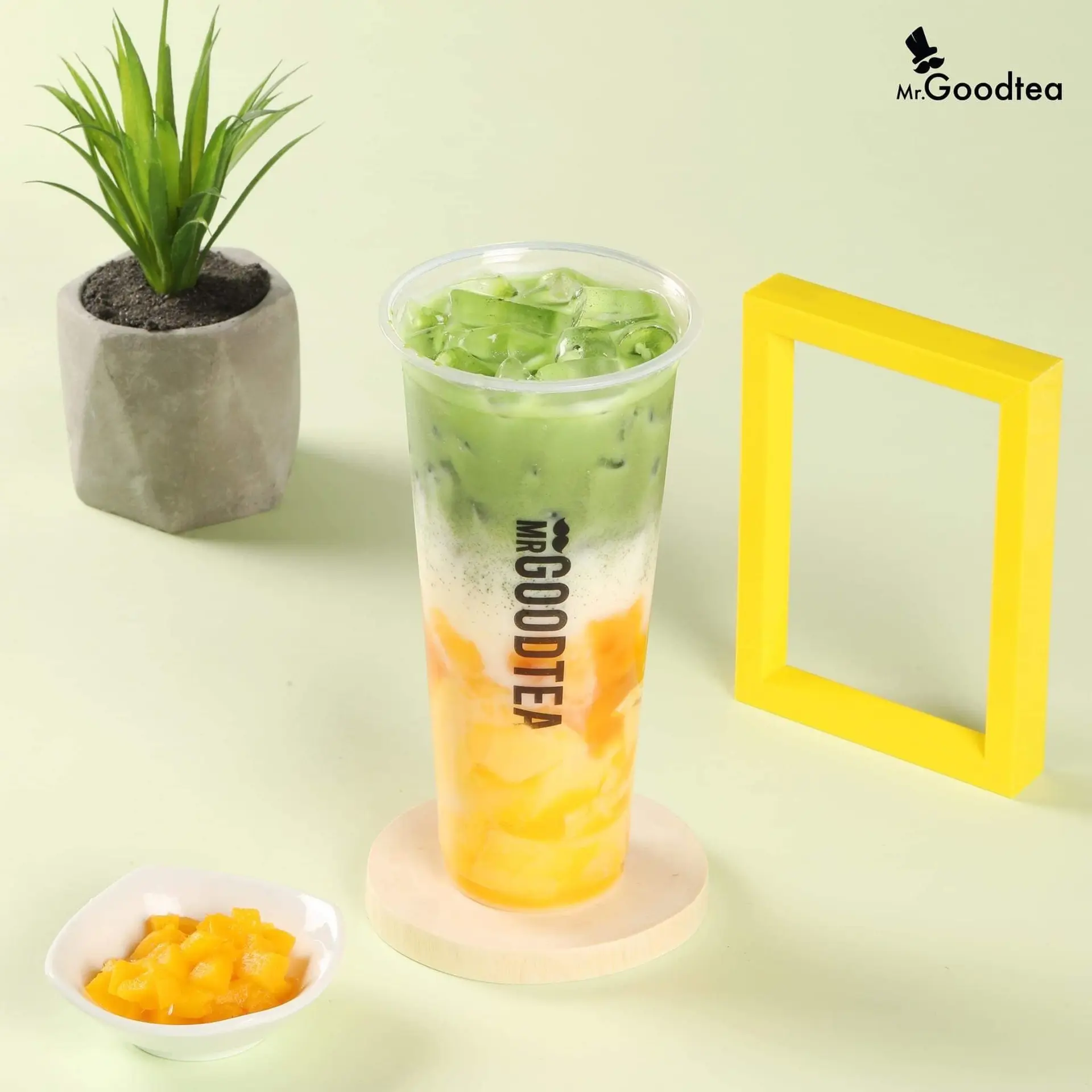 Hình ảnh Matcha latte xoài