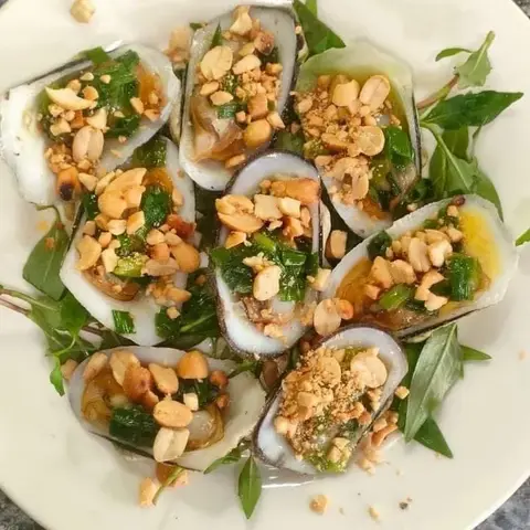 Hình ảnh Sò dẹo nướng mỡ hành