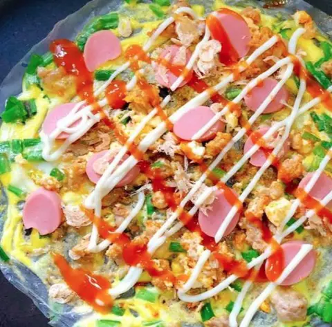 Hình ảnh Bánh tráng nướng phô mai thập cẩm