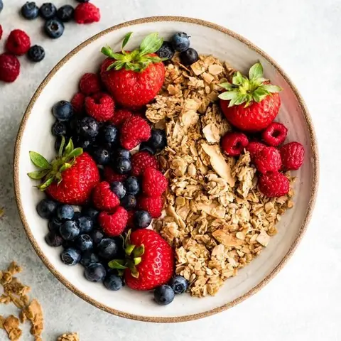 Hình ảnh Trái cây tô - granola