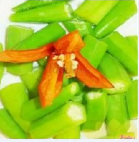 Hình ảnh Đậu bắp xào chao chay